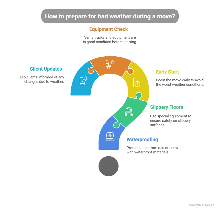 How Local Movers Prepare for Bad Weather